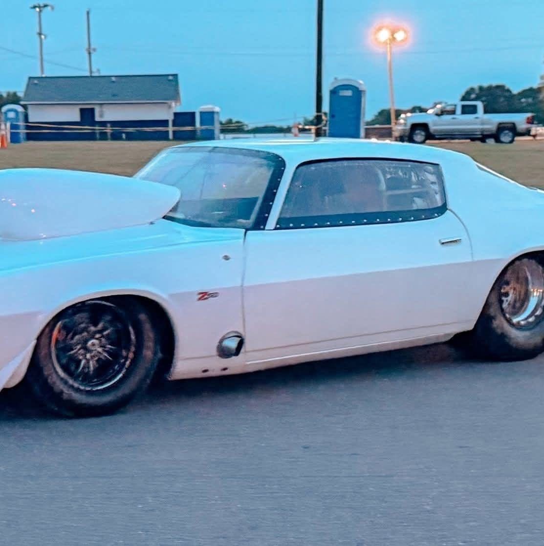 Pro-Street Camaro under the lights